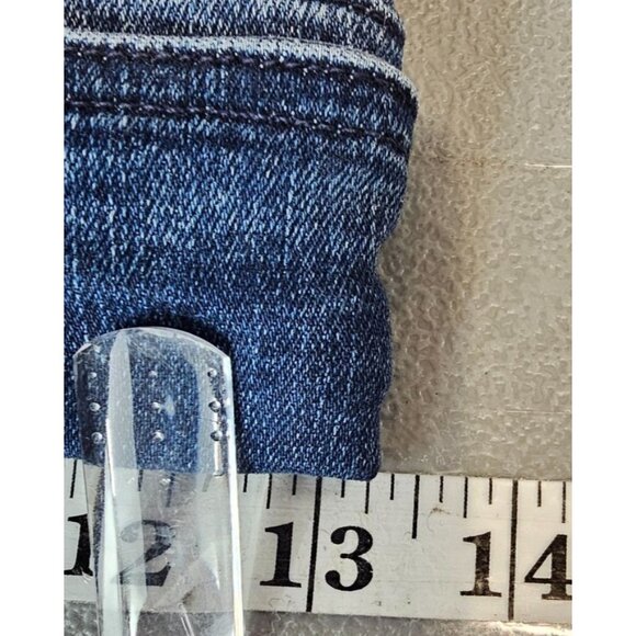 Mother Womens 25 The Triple Stack Insider Crop Belted Jeans Raw Hem Chick‎ Flick - Picture 9 of 16